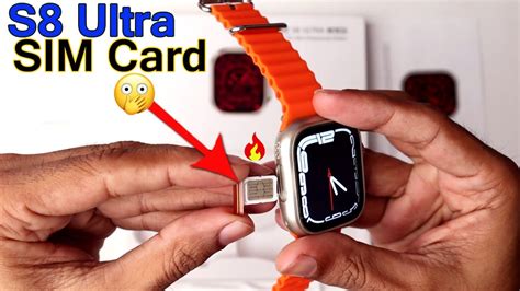 How to Insert Sim Card in S8 Ultra Smartwatch 